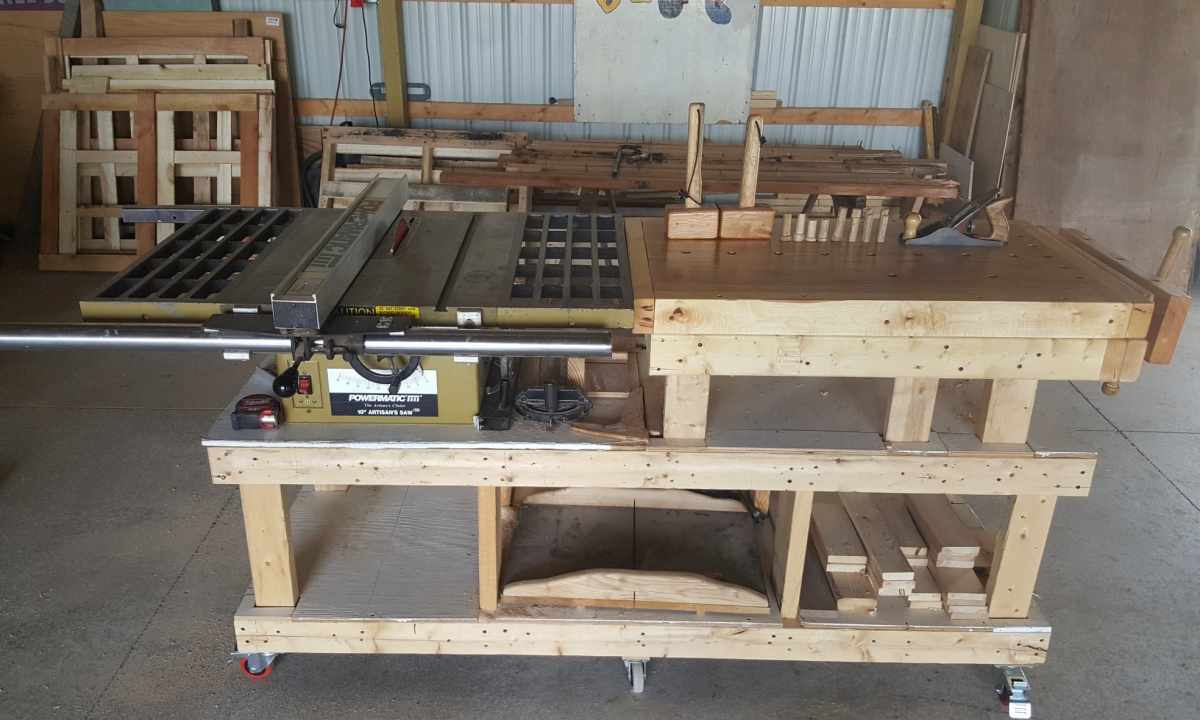 How to make power-saw bench