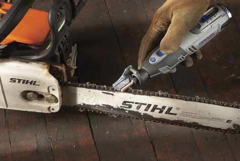 How to install chain on the chainsaw