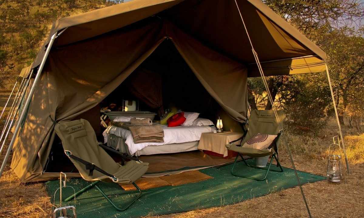 How to construct country lodge tent