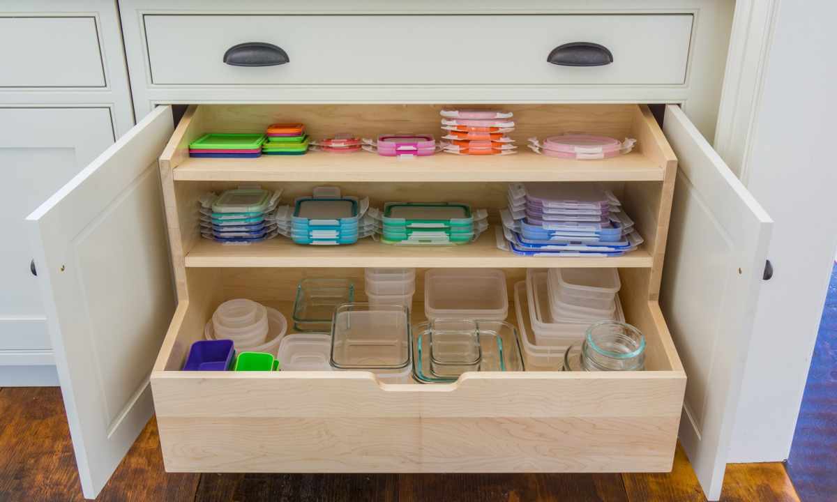 How to organize storage of things in cabinet