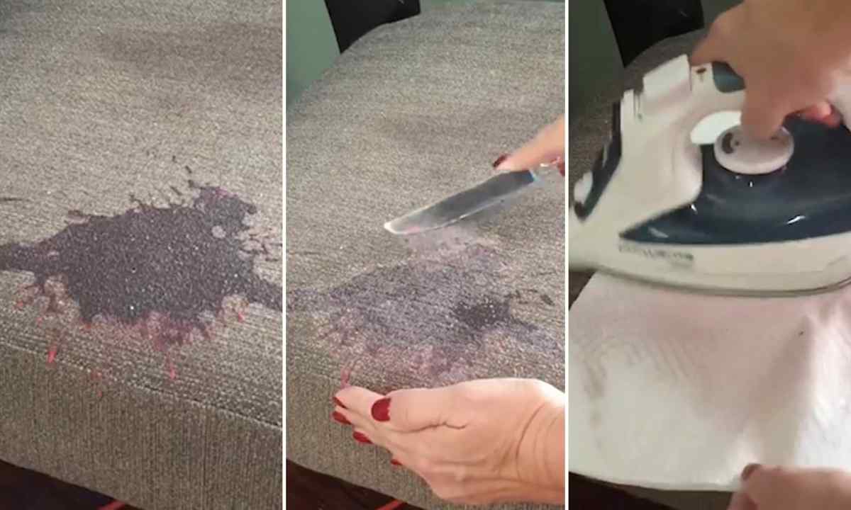 How to remove wax from carpet
