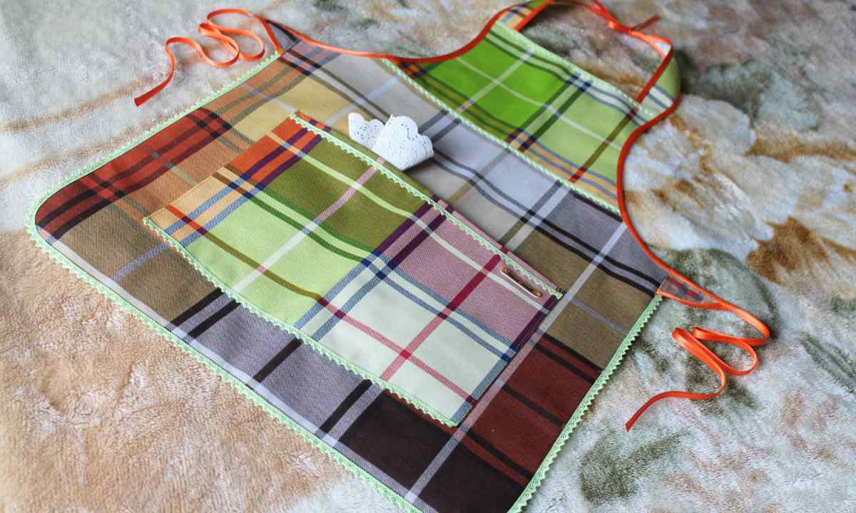 How to sew apron for kitchen