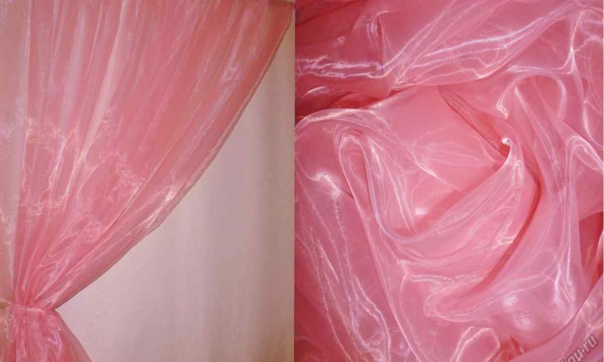 How to process curtain from organza