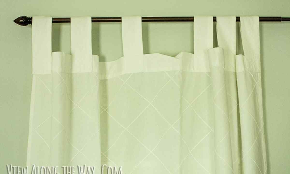 How to sew loop on curtain
