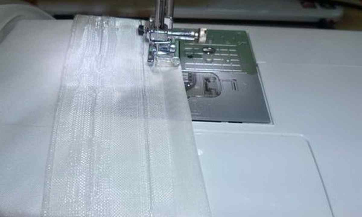 How to sew tape on curtains