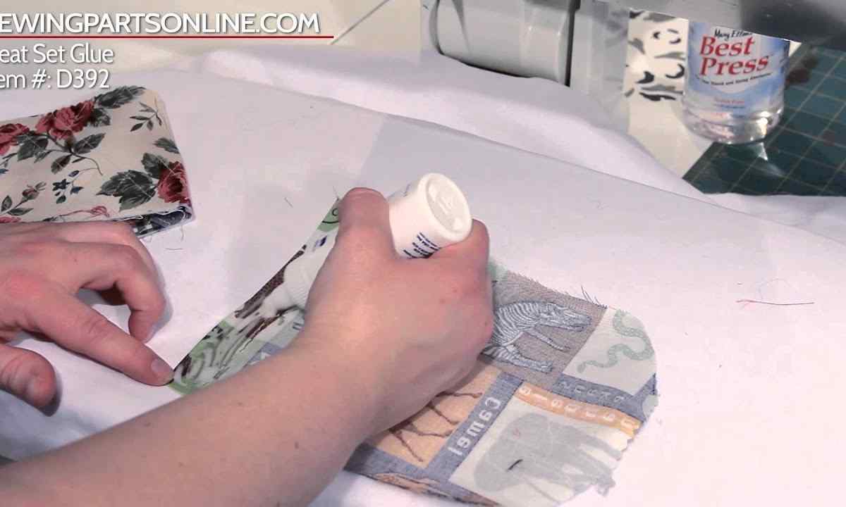 How to wipe glue from fabric