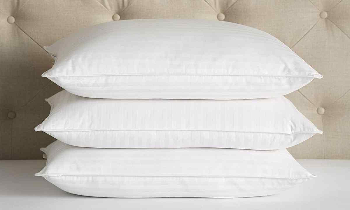 How to erase down from pillows