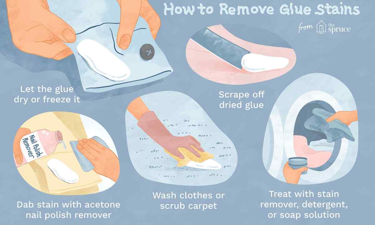 How to remove spot from glue