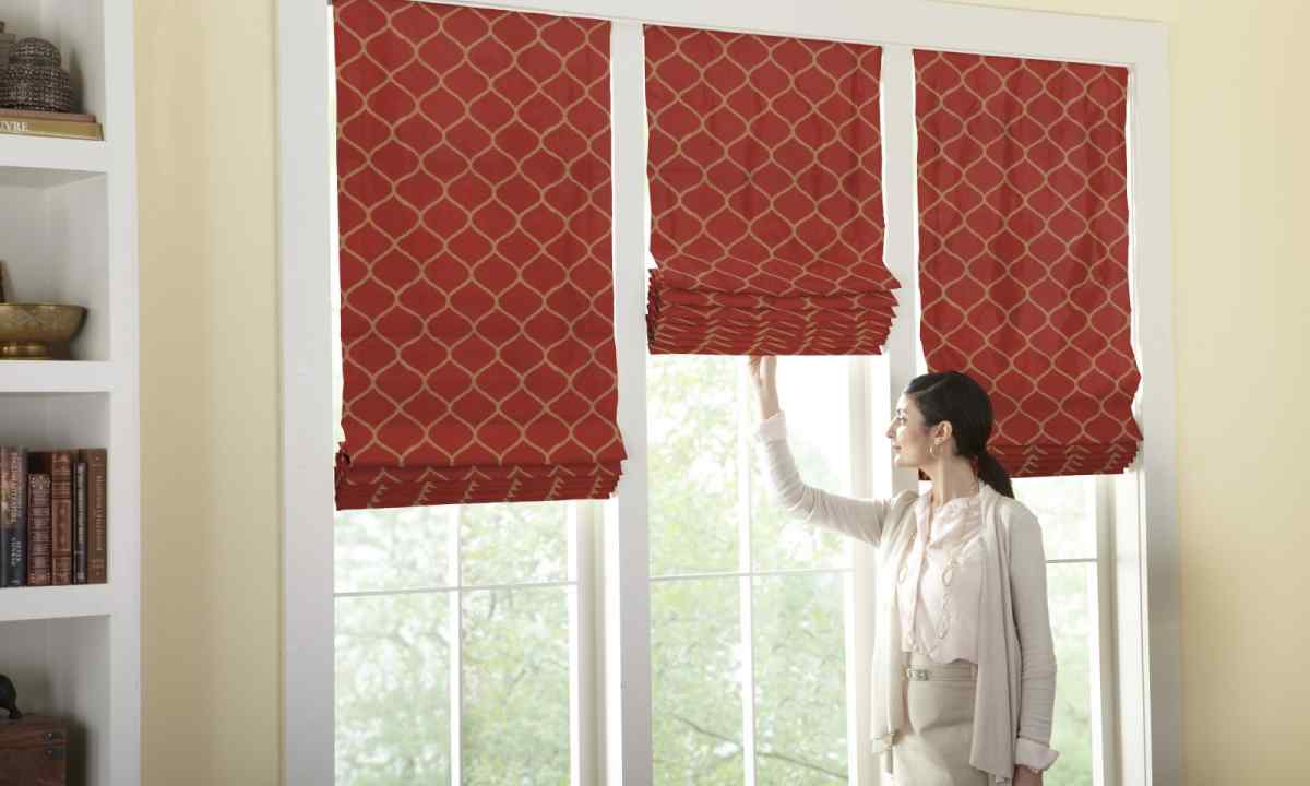 How to sew the Roman curtains