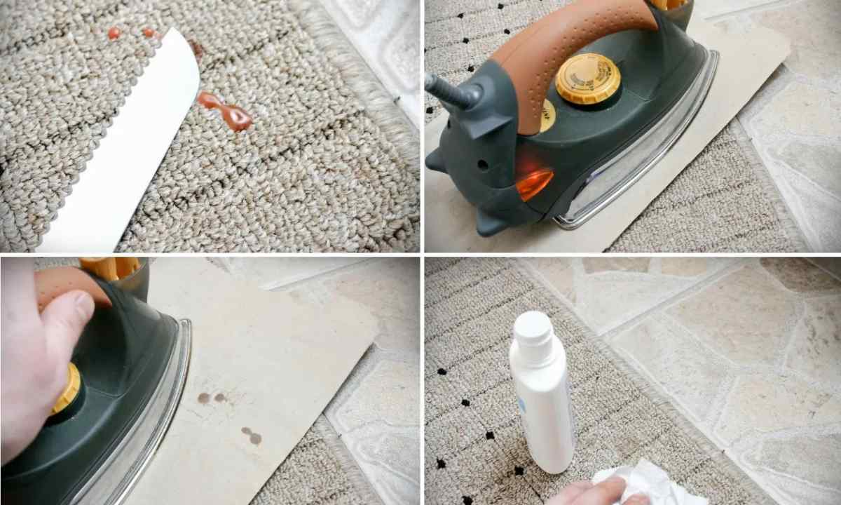 How to remove the wax spot