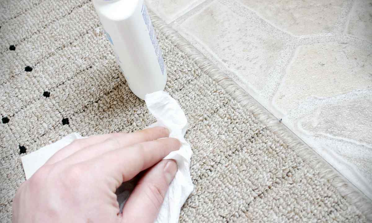 How to clean carpet from plasticine