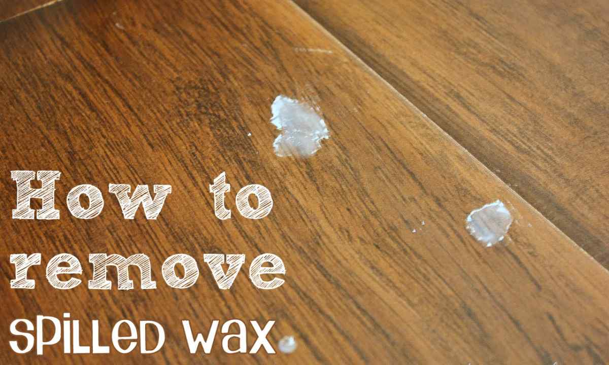 How to clean from wax