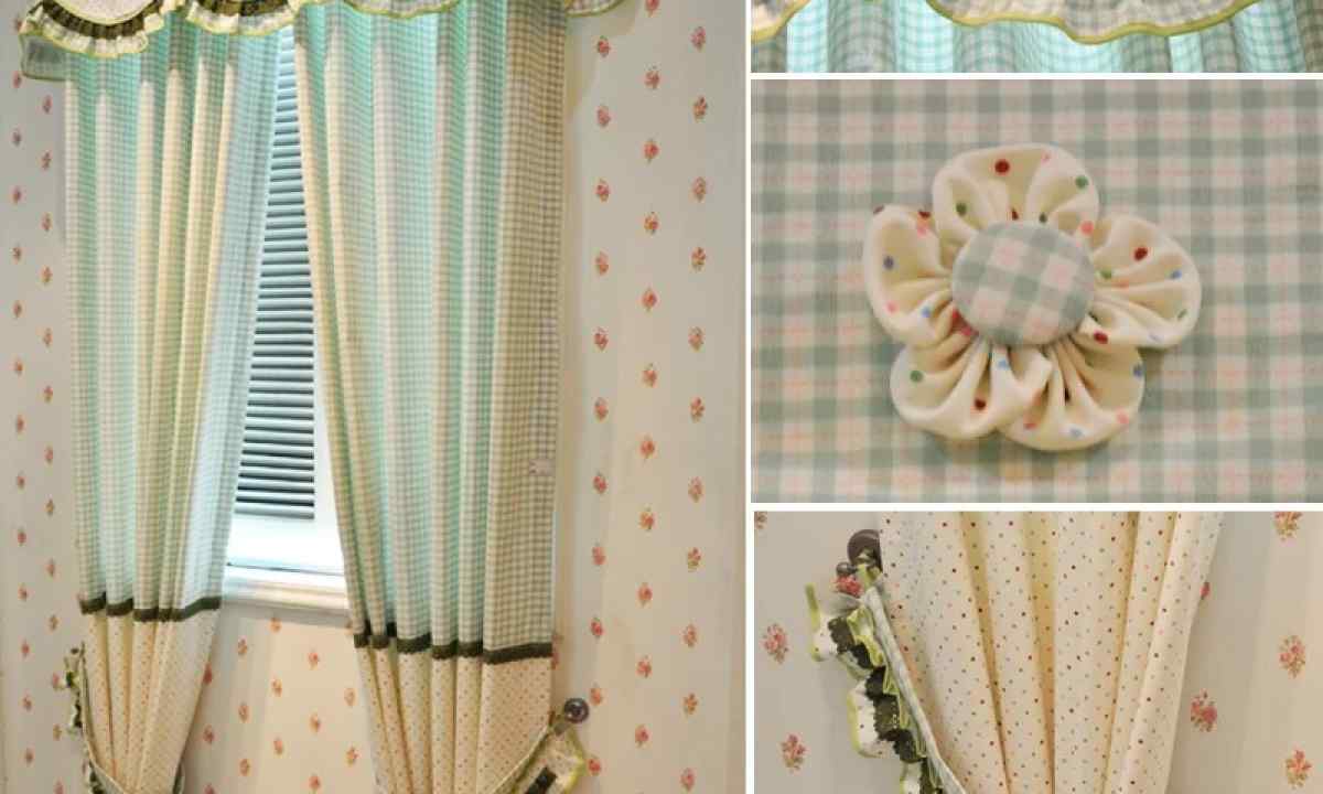 How to sew curtain with lambrequins