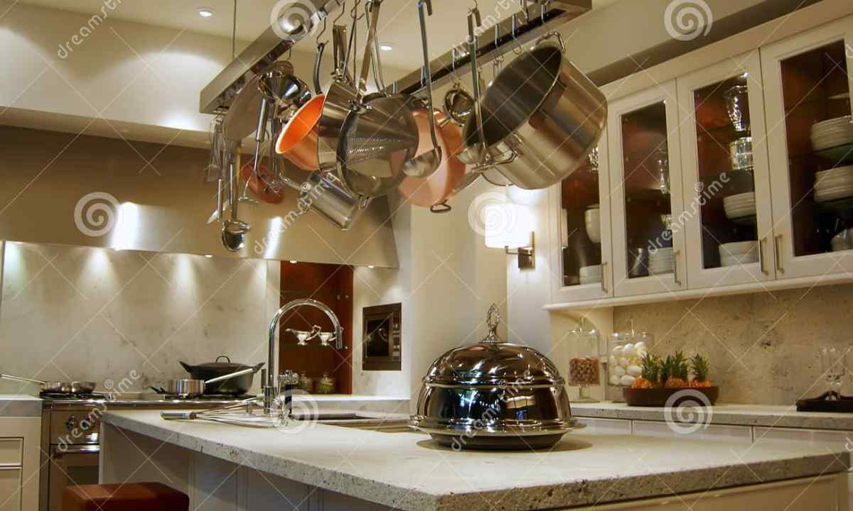 How to hang up cabinets in kitchen