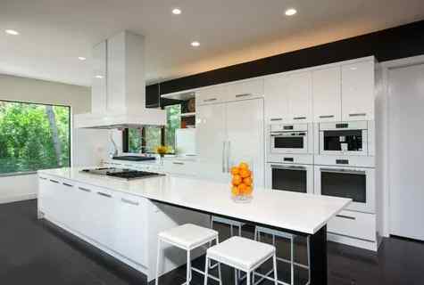 White color in registration of kitchen