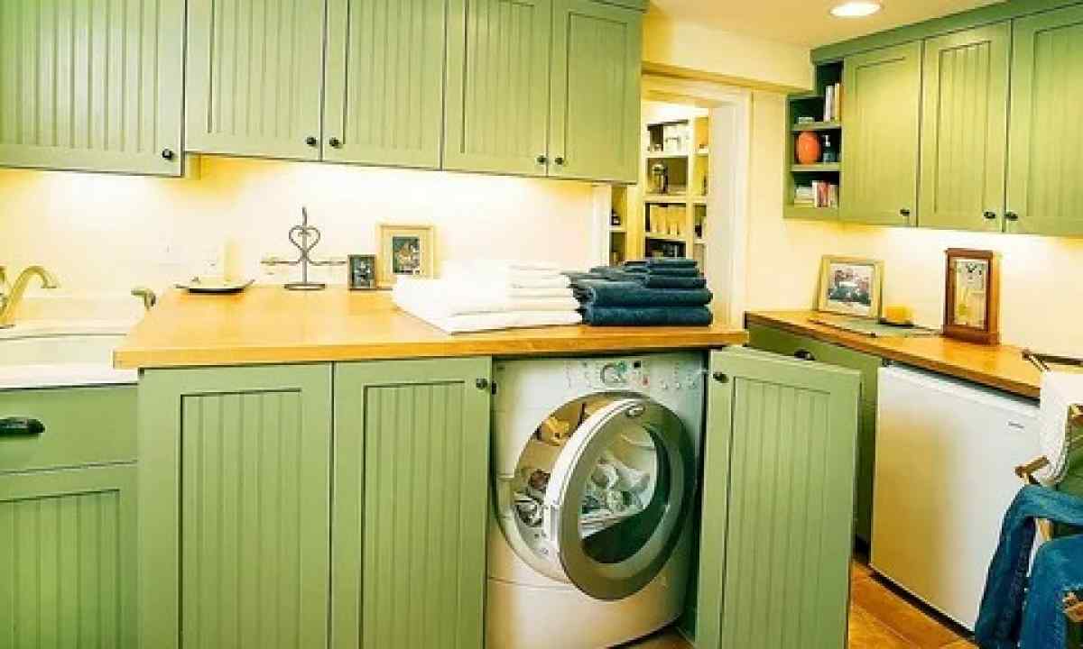 How to build in the washing machine kitchen