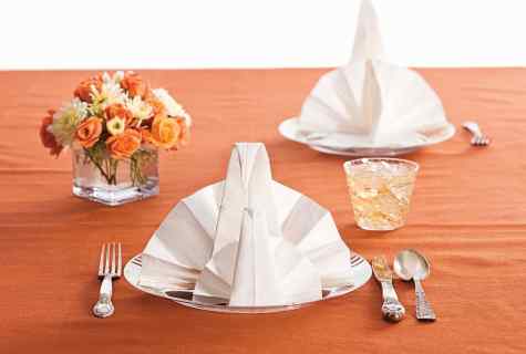 How to put napkins for table layout