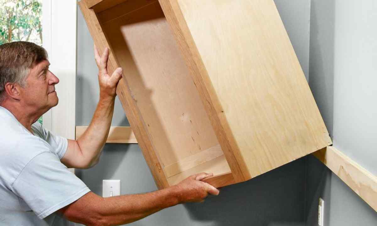 How to hang kitchen cabinets