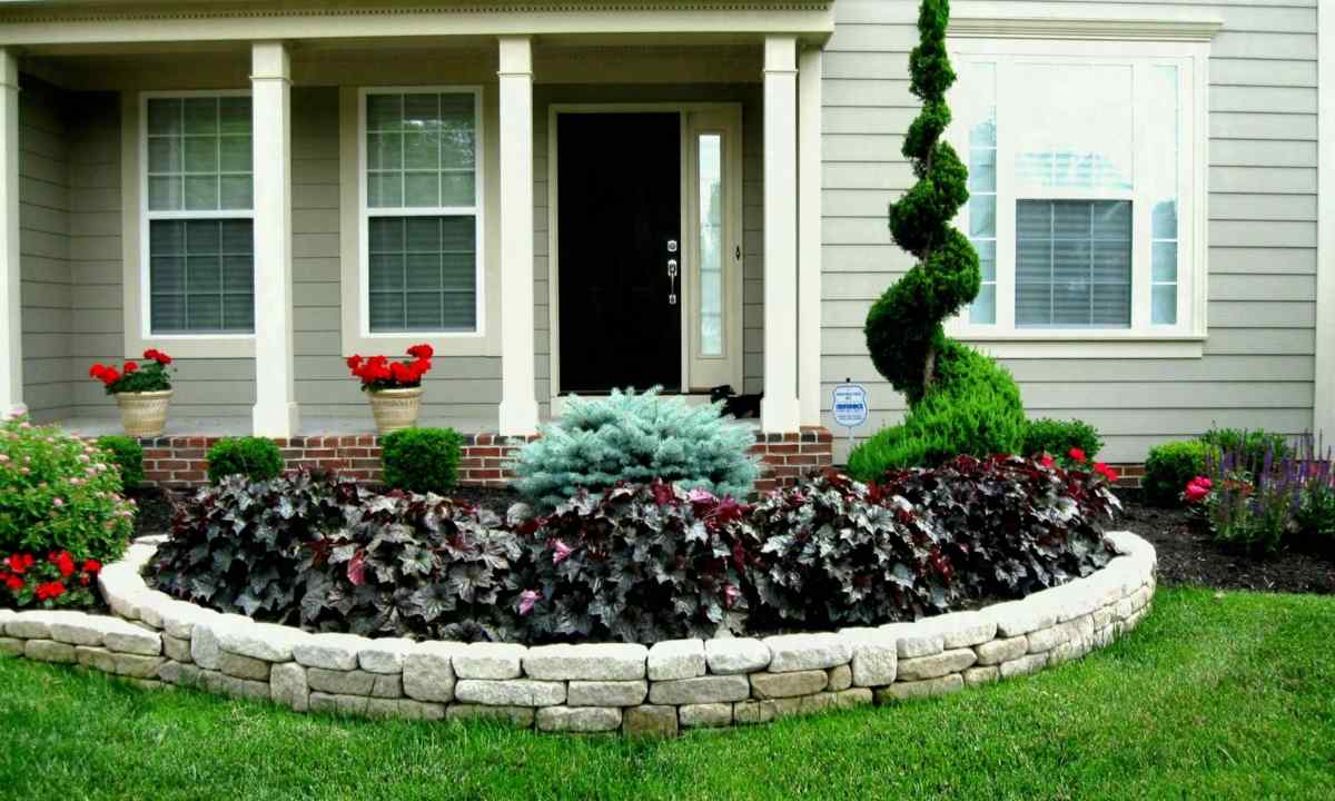 How to decorate the front garden