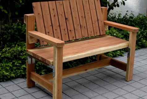 How to make garden bench with own hands