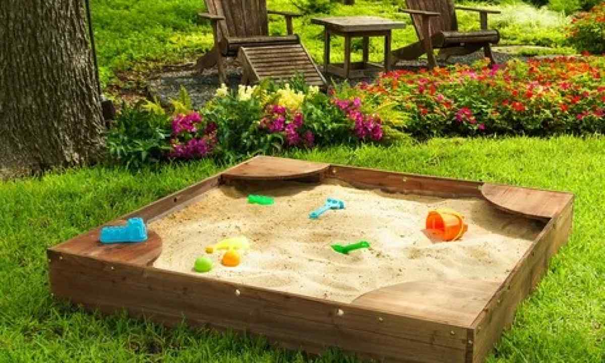 How to make children's sandbox