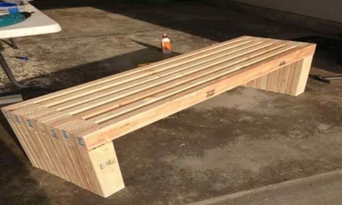 How to make bench for giving