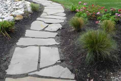 How to make garden path by means of form and cement