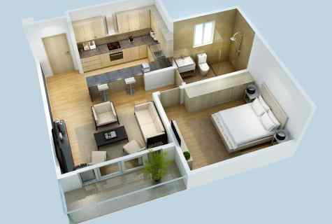 How to arrange one-room five-storey apartment block