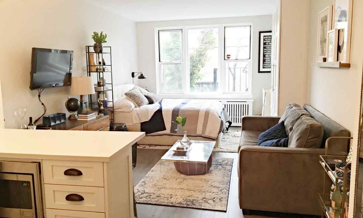 How to arrange the small one-room apartment