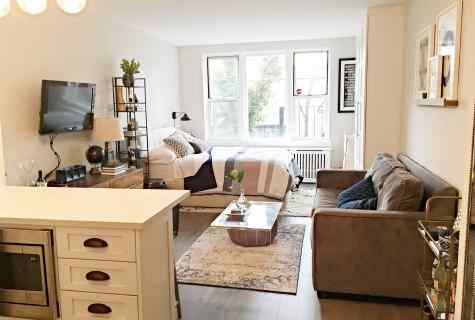 How to arrange the small one-room apartment