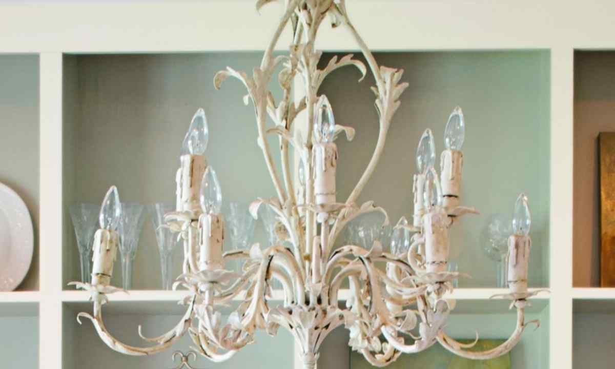 How to paint chandelier