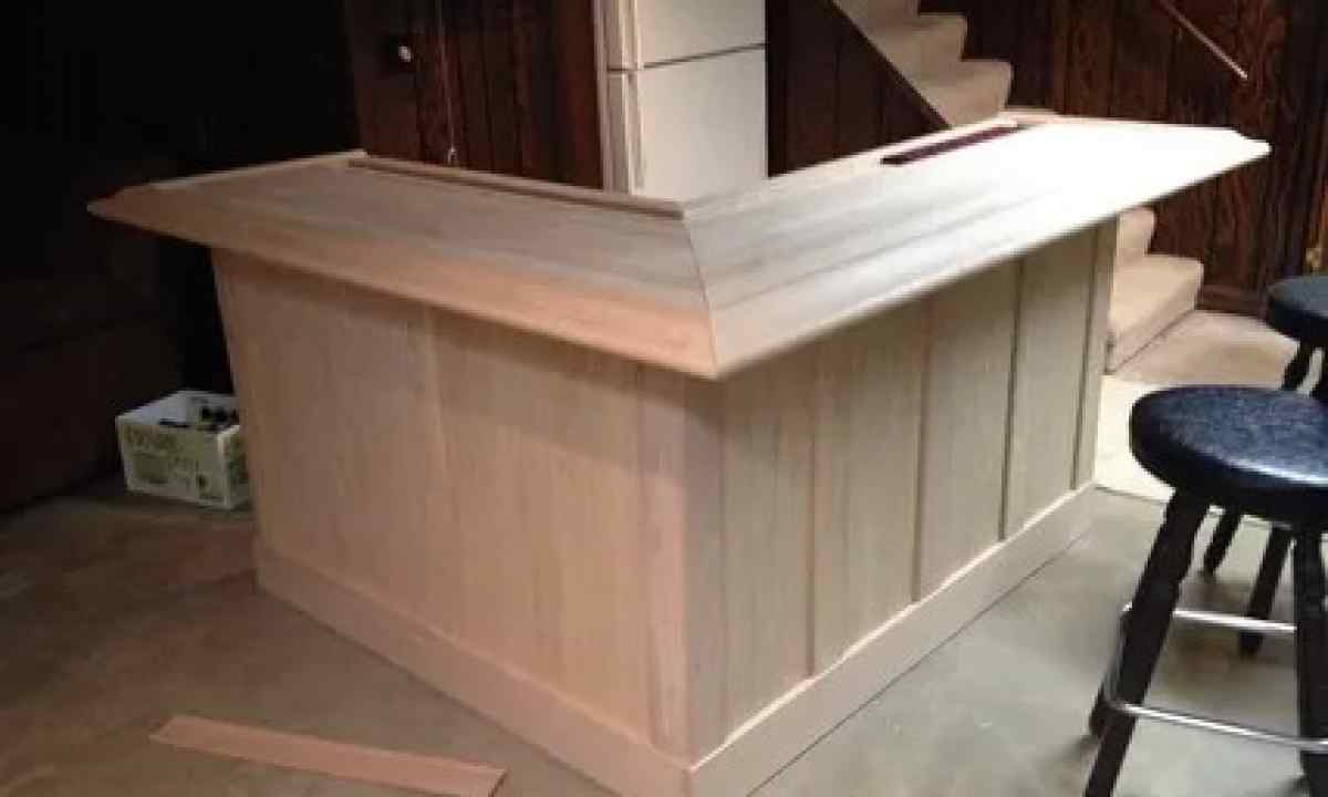 How to make bar counter with own hands