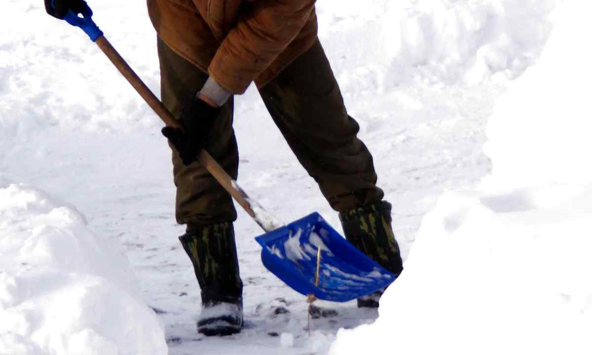 How to make snow-removing shovel