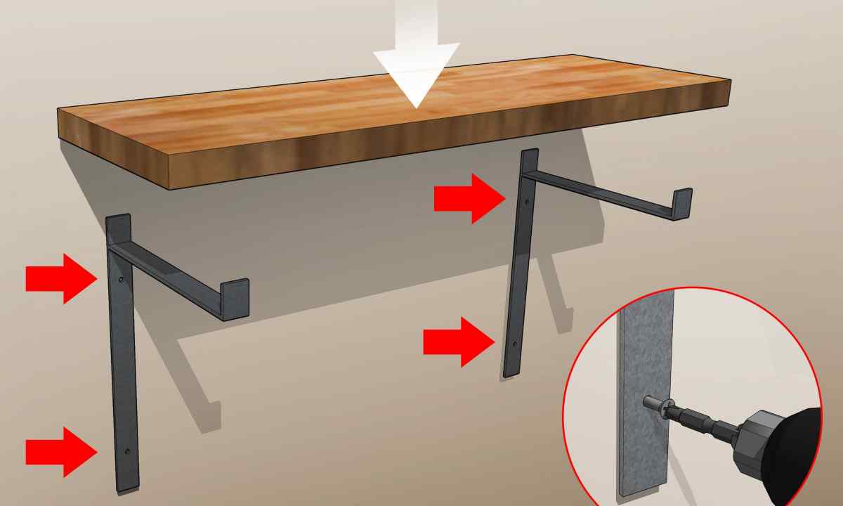 How to attach the shelf to wall