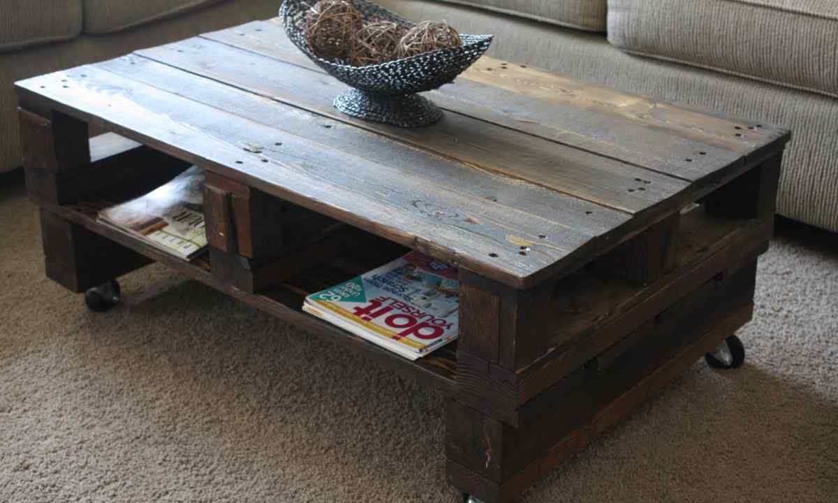 How to make coffee table of pallets or pallets the hands