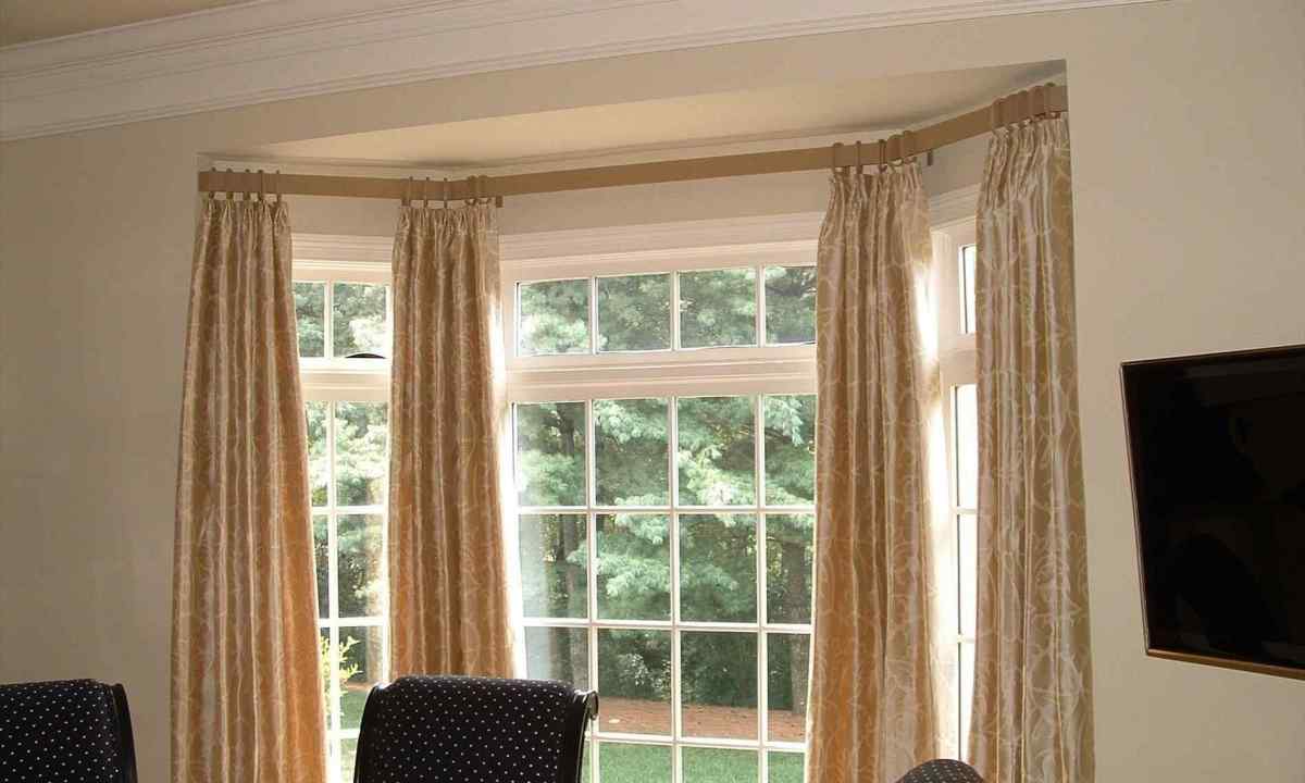 How to establish eaves for curtains