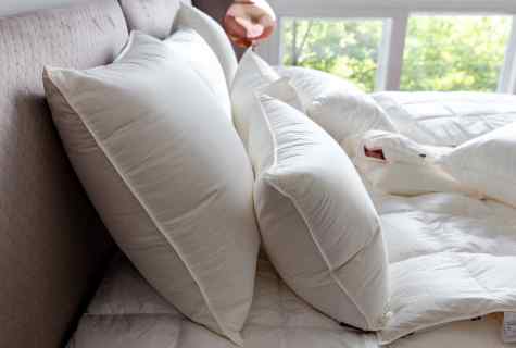 How to erase down pillows
