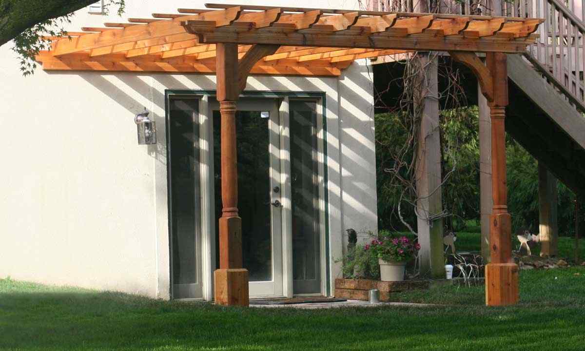 How to make canopy over porch