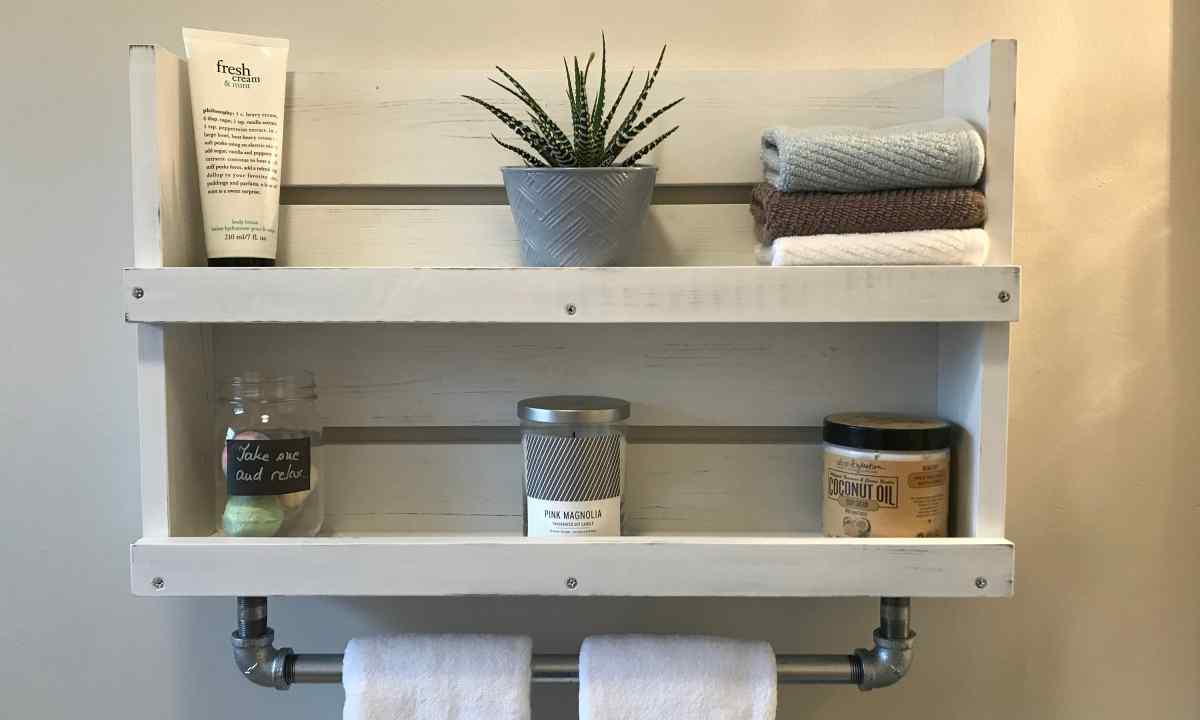 How to do in bath of shelves by the hands