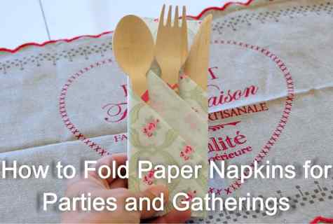 How to put napkins