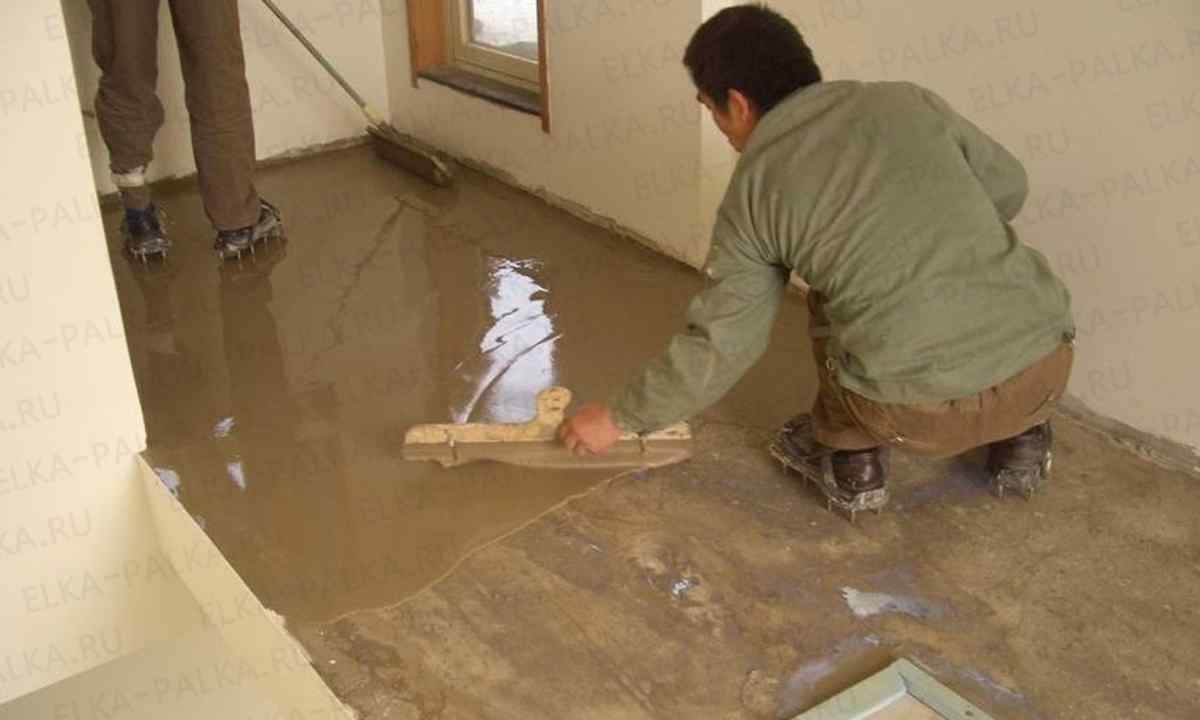 How to pour floor
