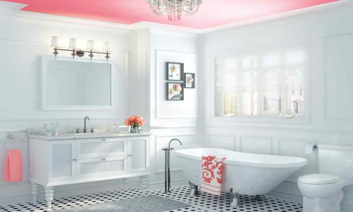 How to paint ceiling in the bathroom