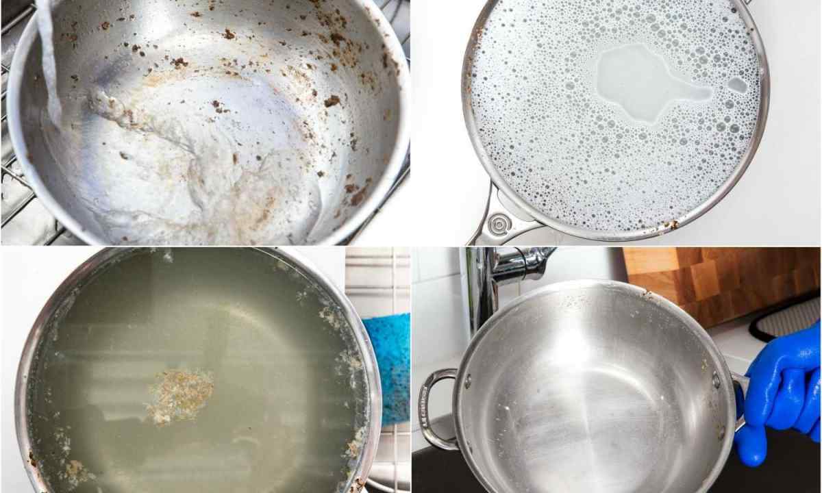 How to clean aluminum pan