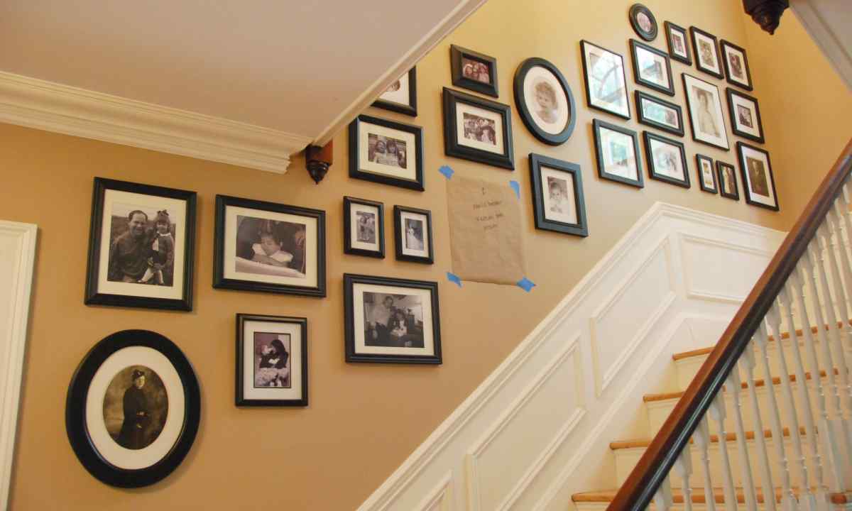 How to place picture on wall