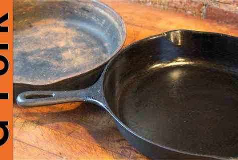 How to purify rust from pig-iron frying pan