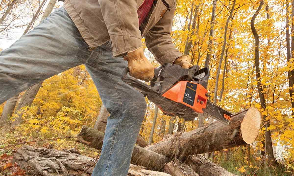 How to saw firewood