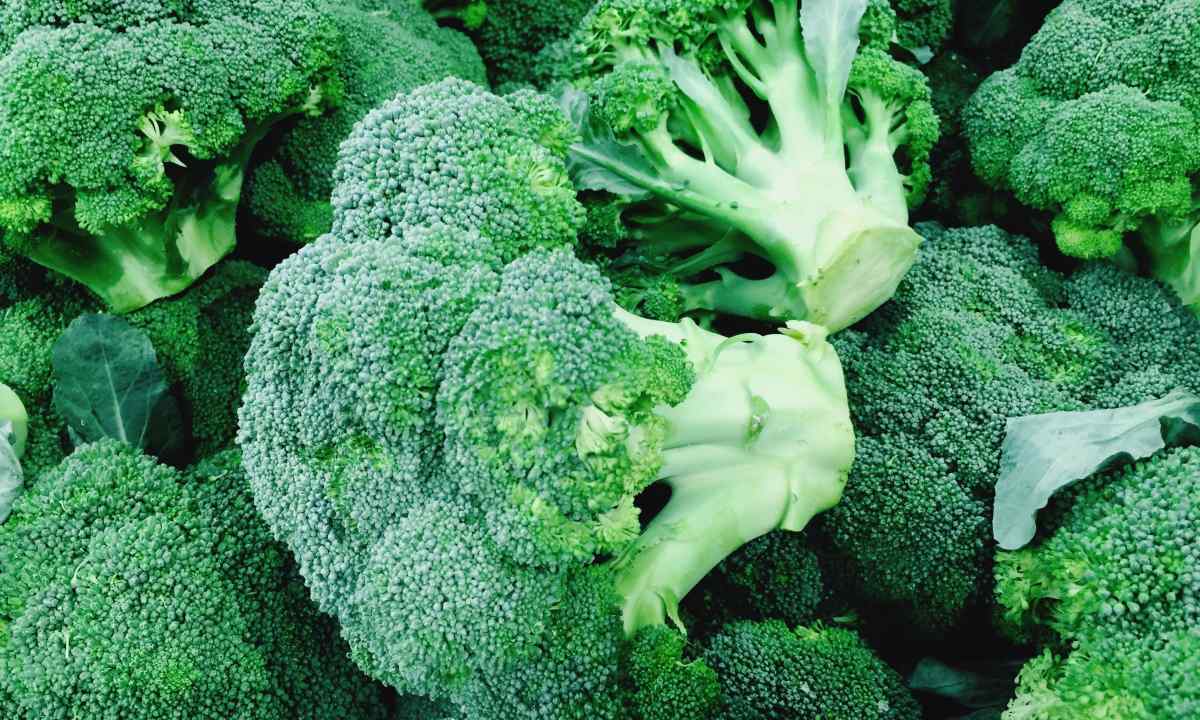 As broccoli grows