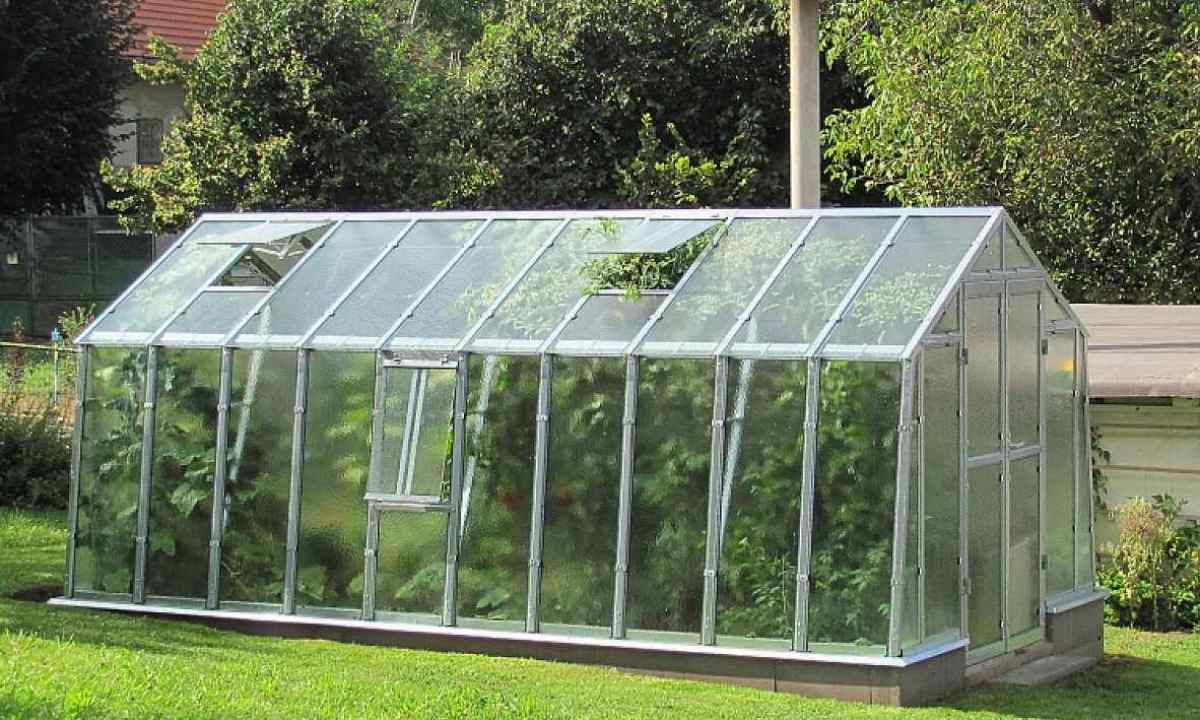 As greenhouses from polycarbonate gather