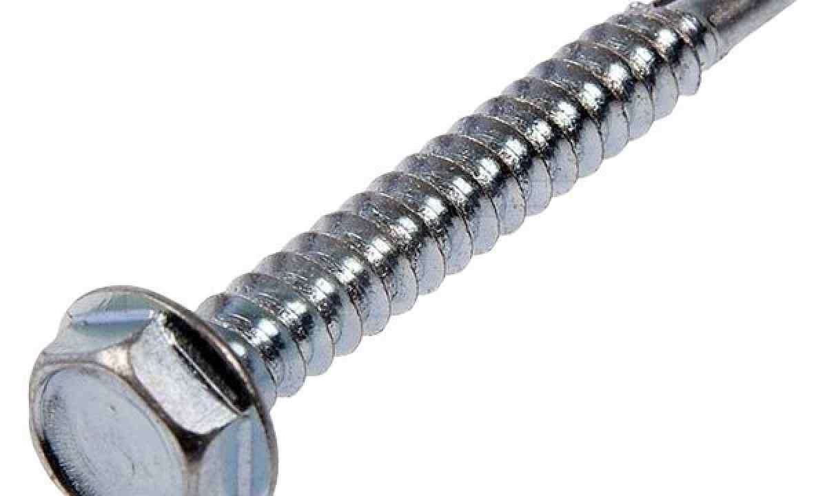 How to turn off the self-tapping screw