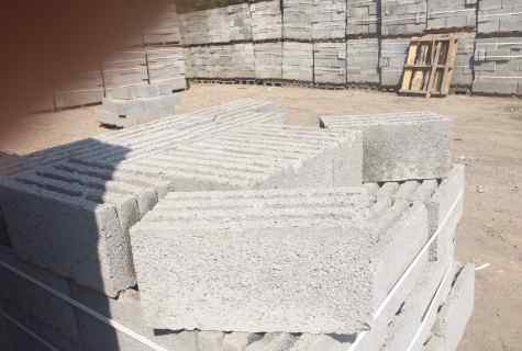 Types of wall blocks: concrete, keramzitobetonny, slag stones
